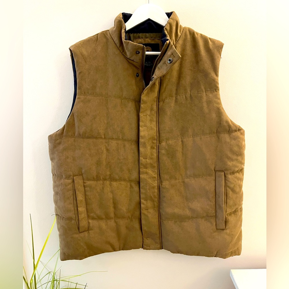 Quilted Vest - soft suede feel